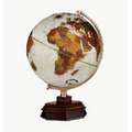 Frank Lloyd Wright Usonian I Bronze Metallic Desk Globe w/ Copper Meridian